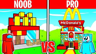 Batalla de Construcción de MCDONALDS NOOB vs PRO [upl. by Ahseele254]