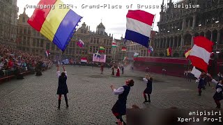 Part 2 Ommegang 2024 Brussels Flag [upl. by Omero]