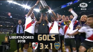 River Plate 3 x 1 Boca Juniors  Final Libertadores 2018  Fox Sports HD⁶⁰ [upl. by Rex]