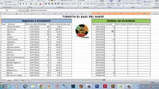 Como hacer un inventario Fácil en excel [upl. by Harbot828]