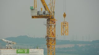 Tower Crane Raising at 103 Colmore Row 382019 [upl. by Rozalin]