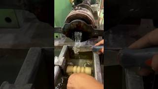 plasticrecyclingprocess plastic sampal machine plasticmanufacturing shortvideo 😱🔥🔥🔥 [upl. by Ttevy]