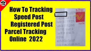 How To Tracking Speed Post  Registered Post  India Post Consignment Parcel Tracking Online 2022 [upl. by Durwood]