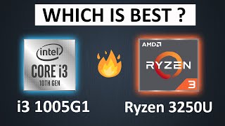 Which CPU is Best and Powerful  Intel i3 1005G1 vs Ryzen 3 3250U  i3 vs Ryzen 3 😬 [upl. by Yonina862]