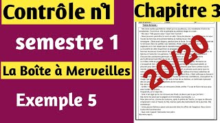 Contrôle de français n°1 1bac semestre 1 الفرض الأول في اللغة الفرنسية أولى باك الدورة الأولى [upl. by Kloman80]