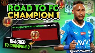 REACHED FC CHAMPION IN H2H  H2H GAMEPLAY  TIPS amp TRICKS  ROAD TO FC CHAMPION 1 IN FC MOBILE [upl. by Haem]