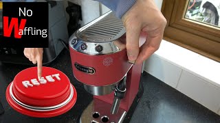 How to RESET DeLonghi Dedica Espresso Machine  Beginners guide [upl. by Castera]