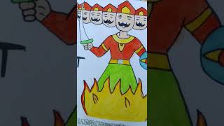 Dashanand Ravan 🔥🔥drawingart shortsyoutubeshorts foryou [upl. by Tegdirb]