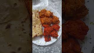 Panner butter masala chicken 65 with rotifood [upl. by Ateikan221]