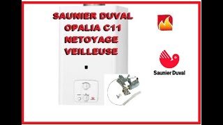 Comment nettoyer une veilleuse sur un chauffe bain Saunier Duval Opalia C11 [upl. by Candace]