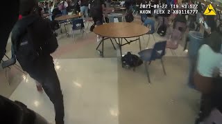 CCSD Police release bodycam video of lunchroom fight at Palo Verde HS [upl. by Filippa544]