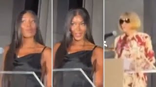 Naomi Campbell DISSES Anna Wintour To Her Face In Front of Crowd at Fashion Award Show [upl. by Adnohsal205]