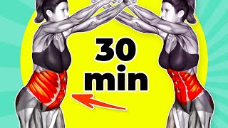 ➜ Do This STANDING 30Min to Lose That STUBBORN BELLY FAT [upl. by Eilegna]