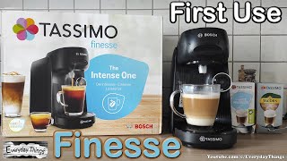 Bosch Tassimo Finesse  First Use Instructions and Make your first Coffee [upl. by Neirbo]