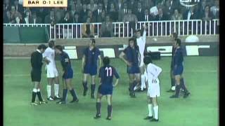 Barcelona v Leeds 1975 European Cup SemiFinal  2nd Leg [upl. by Eseerehc496]