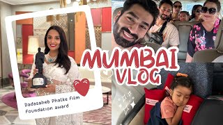 DADASAHEB PHALKE FILM FOUNDATION AWARDS  Mumbai Vlog  Growing with Ayanka [upl. by Adnilreh]