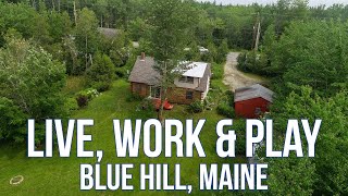 Log Home Live Work amp Play  Maine Real Estate [upl. by Thisbee]