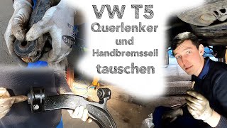 VW T5 Vorderachse ausgeschlagen und Handbremse fest Immer wieder Kleinigkeiten [upl. by Edris]