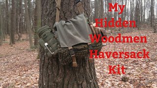 My Hidden Woodsmen Haversack Kit Bushcraft Tools [upl. by Florio795]