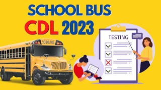 CDL SCHOOL BUS PRACTICE TEST 2023EXAM CDL ENDORSEMENT [upl. by Denten92]