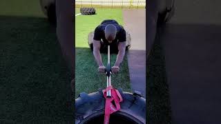 Man Does Ab Wheel Rollout on Barbell  1338274 [upl. by Wilie]