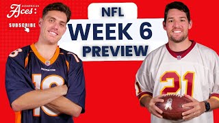 🏈 Aces NFL Show Week 6 Preview [upl. by Atiuqin]