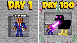 I Survived 100 INSANE Days Underground In Minecraft [upl. by Omrellug285]