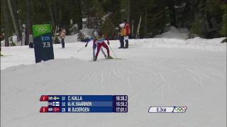 Cross Country Skiing  Womens 10Km Free  Complete Event  Vancouver 2010 Winter Olympic Games [upl. by Idmann]