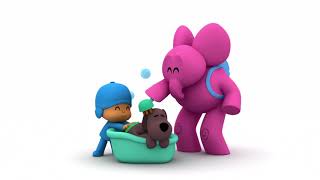 Lets Go Pocoyo Giving Loula a Bath [upl. by Eyllom341]