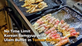 Newest Korean Buffet in Tomas Morato  Myeongdong Korean Gastropub Review [upl. by Kaehpos]