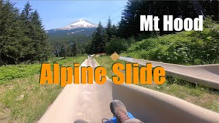 Alpine Slide  Mt Hood Adventure Park 🏔🌲 [upl. by Claudie]