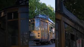 ORObyRUFFINO tram traveling through the streets of Milan [upl. by Ottie]