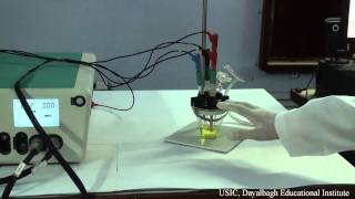 Cyclic Voltammetry of Ferricyanide solution using KCl as supporting electrolyte [upl. by Veronica]