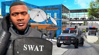 GTA 5  Franklins House is the NEW Swat Team HQ [upl. by Yerga]