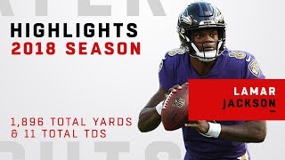 Lamar Jackson FULL Season Highlights in 2018 [upl. by Ellary179]