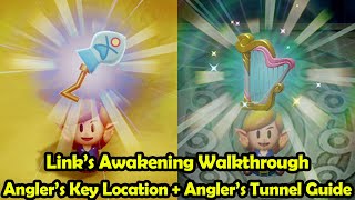 Anglers Tunnel Walkthrough  Angler Key Location  The Legend of Zelda Links Awakening Switch [upl. by Slaby]