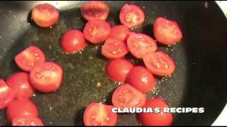 FRIED PEPPER WITH CHERRY TOMATOES  CLAUDIAS RECIPES [upl. by Killie491]