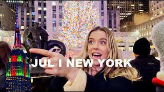 NEW YORK VLOGMAS 3  Turistar runt i New York  lyxmiddag [upl. by Towroy]