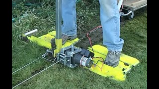 DIY Rideon Yard Irrigation Trencher [upl. by Pfaff716]