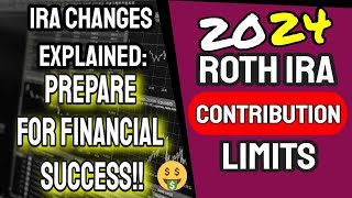 2024 Roth IRA Contribution Limits Explained 💰 RothIRA RetirementPlanning FinanceTips [upl. by Sanfo]