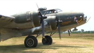 B17 Flying Fortress  1 of 12 Flying in 2009 HD Raw [upl. by Werda872]