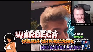 WARDĘGA OGLĄDA OŚWIADCZENIE DEEJAYPALLASIDE 📺 [upl. by Dinin177]