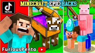 Testing Viral TikTok Minecraft Hacks That Actually Work [upl. by Nirrak240]