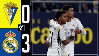 Cádiz CF 03 Real Madrid  HIGHLIGHTS  LaLiga 202324 [upl. by Arihsay]