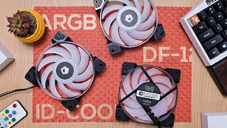 IDCooling DF12025ARGB VS RGB Trio Case Fans [upl. by Dias]