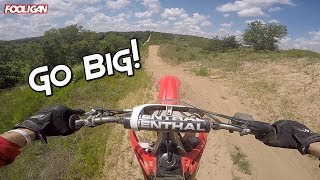 HUGE Triple on the CRF450  FMX Freestyle Ramp [upl. by Aesoh]