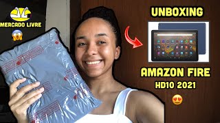 AMAZON FIRE HD10 2021  UNBOXING 😍  Édila Maiara [upl. by Anital]