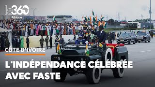 Côte d’Ivoire célébration avec faste des 64 ans d’indépendance [upl. by Shumway]