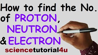 How to find the number of protons neutrons and electrons in atoms and ions [upl. by Charo]