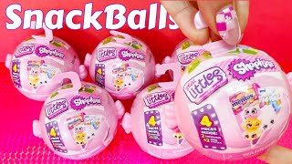 SHOPKINS REAL LITTLES SNACK TIME SNACKBALLS [upl. by Annaierb]